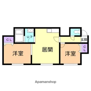 フリーデン平岸【3階】の間取り