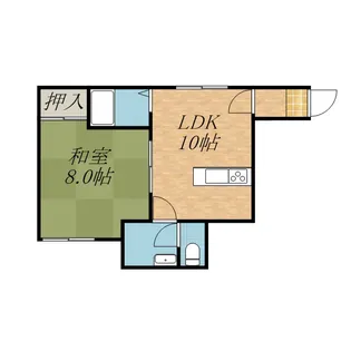 若葉ハウス【202号室】の間取り