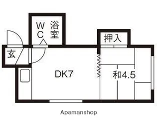 サンクレスト白石 D棟【208号室】の間取り