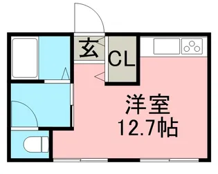 メゾンド真駒内【203号室】の間取り