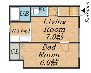パークハイツ【3号室】の間取り