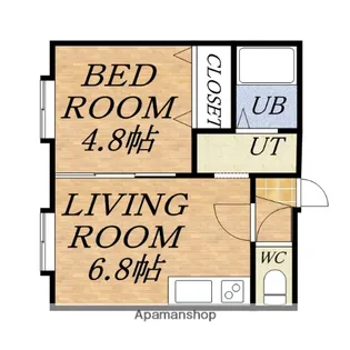 アーバンコート南郷ⅢB【101号室】の間取り