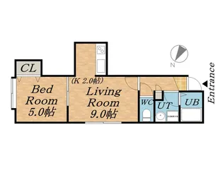 メゾンエスポワール【206号室】の間取り