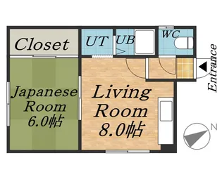ハイムミント【0403号室】の間取り