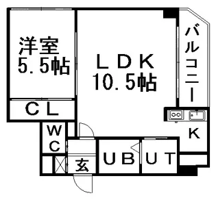サンフォレスト菊水【801号室】の間取り