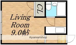 プラザ楠【106号室】の間取り