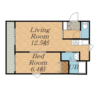M’Sハウス【302号室】の間取り