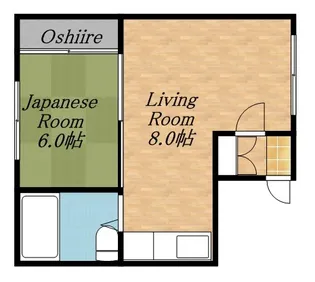 豊恵荘【2号室】の間取り