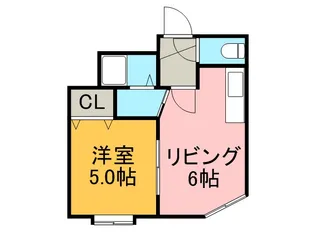 ルミエール澄川4条3丁目【206号室】の間取り