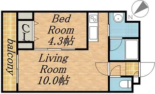 トロワメゾン【5階】の間取り