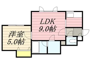 フラップフラット【208号室】の間取り