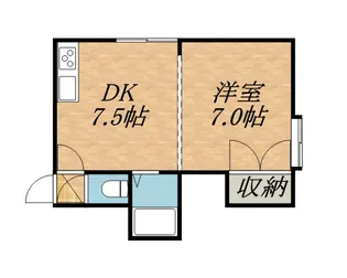 第22森宅建マンション【101号室】の間取り
