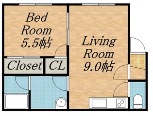 ホワイトコートカヤ12【201号室】の間取り