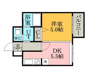 ハウスオブリザ菊水壱番館【702号室】の間取り