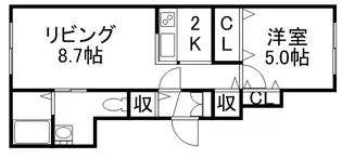 ブランノワール南郷【3階】の間取り