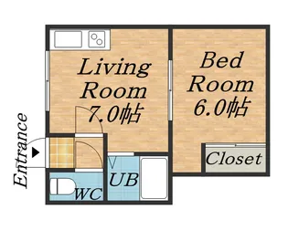 セゾンコートⅢ【201号室】の間取り
