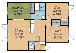 第3コーポたなか【0202号室】の間取り