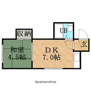 サンクレスト白石 C棟【207号室】の間取り