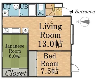 シェモア北郷【2階】の間取り
