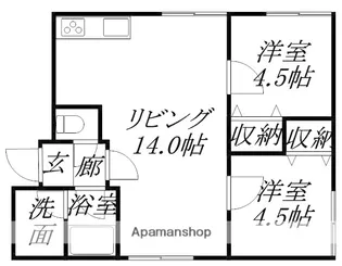 澄川トーシンビルⅡ【102号室】の間取り
