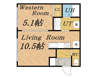 ベルメゾン北20【1階】の間取り
