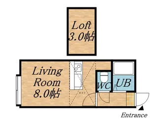 パレス白石【206号室】の間取り