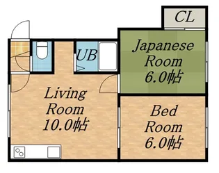 サンコーポラスNO.1【202号室】の間取り