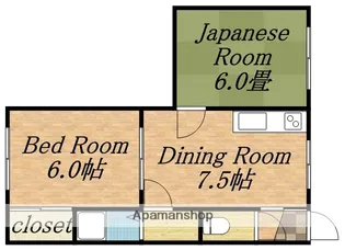 コスモガーデン【305号室】の間取り