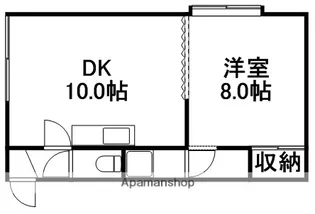 コーポ日商【201号室】の間取り