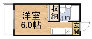 ヴィラ中村【206号室】の間取り