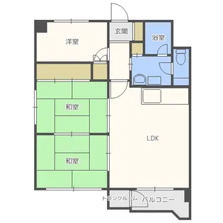 セシボン中の島【2階】の間取り