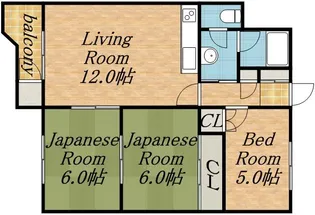 セシボン中の島【503号室】の間取り