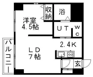 リトルズさっぽろ福住【5階】の間取り
