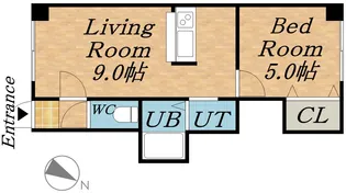 ラオーレYOマンション【4階】の間取り