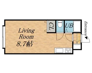 ル・ノール白石駅前Ⅰ【401号室】の間取り