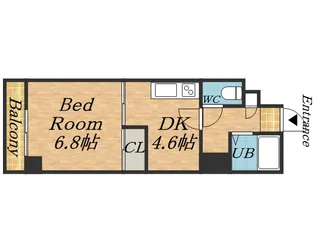 エンドレス三井平和通Ⅰ【1105号室】の間取り