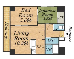 エンドレス三井平和通Ⅰ【3階】の間取り