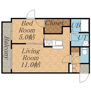 ANGELOT HONGODORI(アンジュロ本郷通)【3階】の間取り