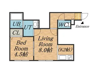 NEW FRONTIER(ニューフロンティア)【205号室】の間取り