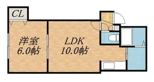 クレール平岸【203号室】の間取り