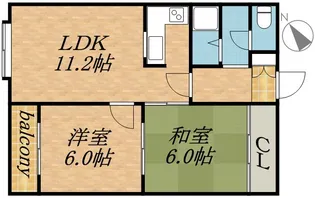 ベルメゾンときた【401号室】の間取り