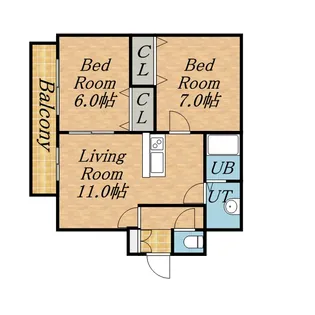 エル・ベスト南郷【1階】の間取り