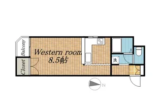 藤井ビル中の島Ⅱ【3階】の間取り
