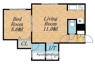MI・CALAM白石(ミ・カラーム白石)【102号室】の間取り