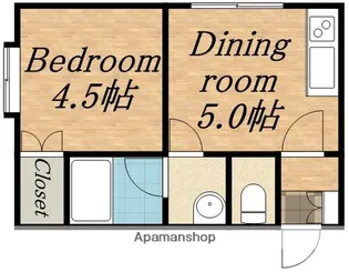 エミネンス美園114【302号室】の間取り