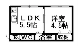 第2コーポ渥美【102号室】の間取り