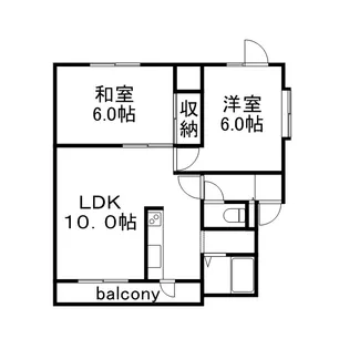 ハイツグレーシャス【101号室】の間取り