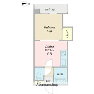 北海道札幌市白石区本通18丁目南【マンション】の間取り