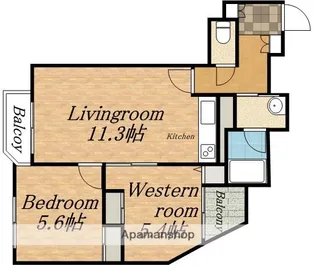 ドリームアベニュー広和NO,16【2階】の間取り