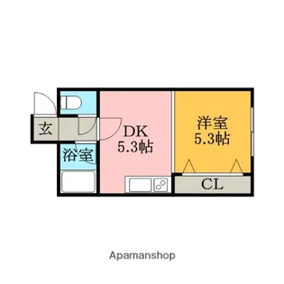 メゾン・ド・ボワール菊水【2階】の間取り
